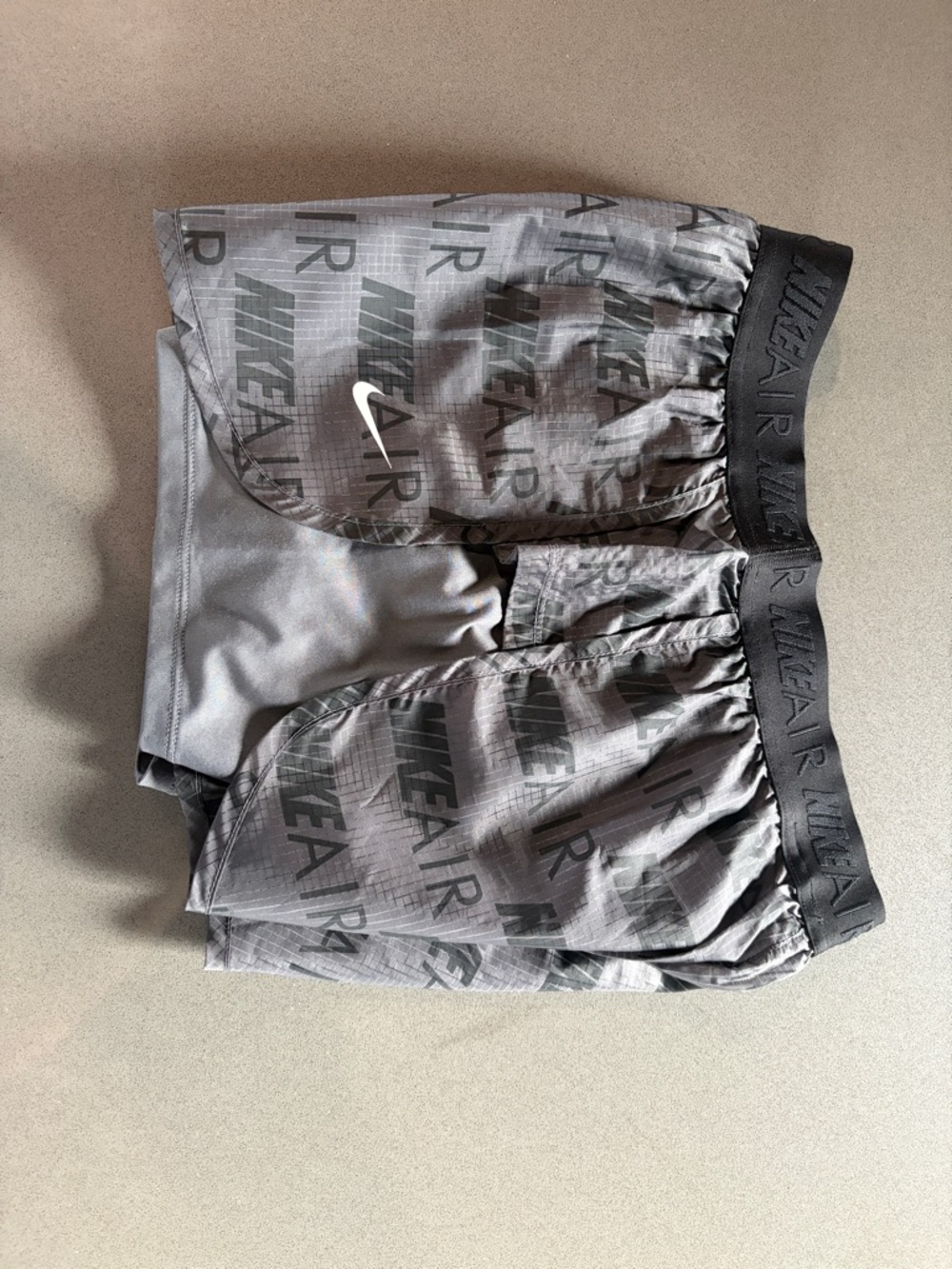 Nike Air Gray Logo Running Shorts